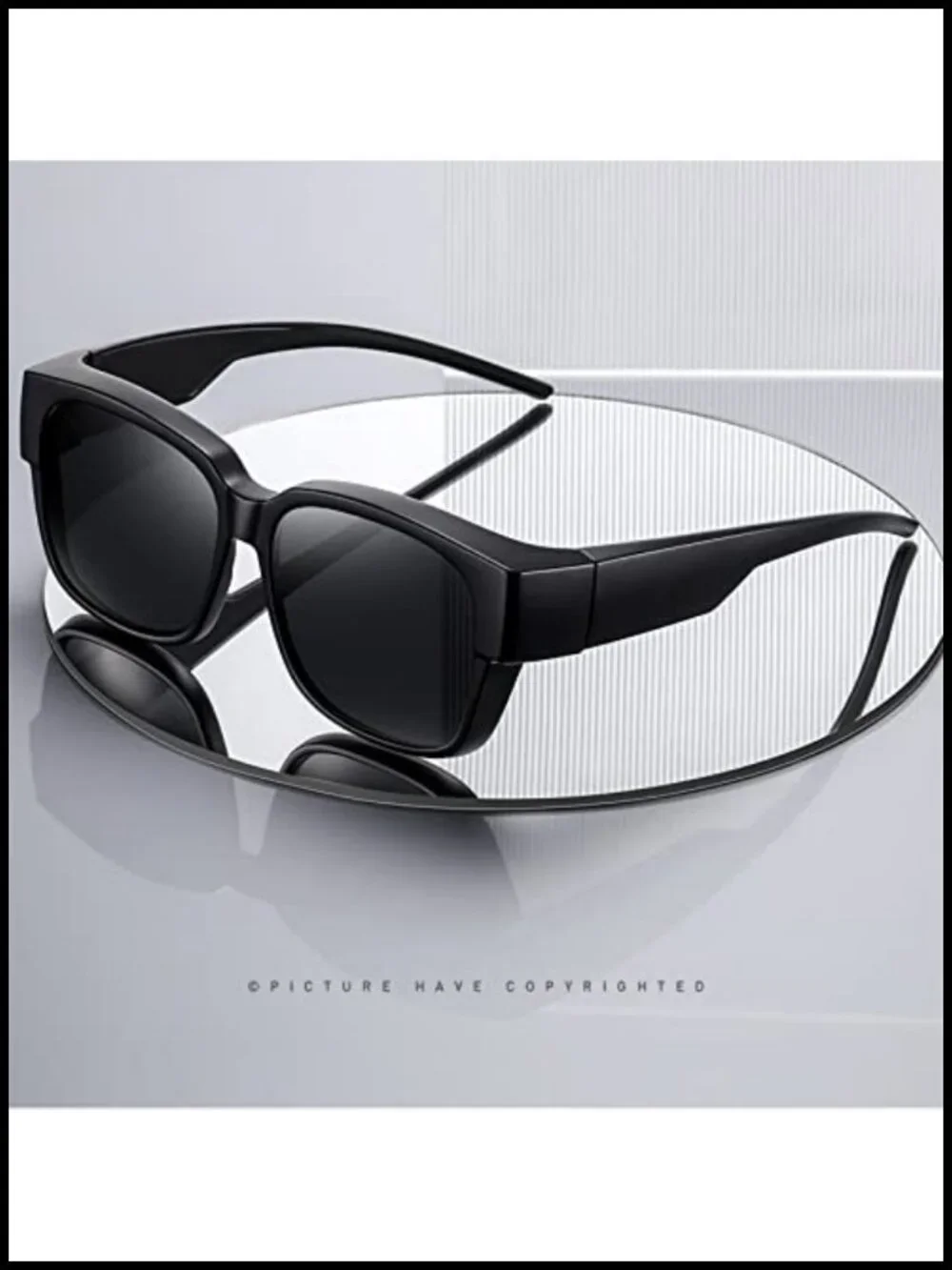 Polarized Clip On Sunglasses Fit Over Glasses Flip Up Driving Fishing